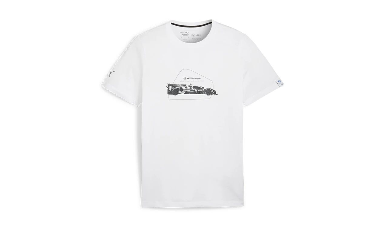 Camiseta gráfica MMS ESS blanca talla M para PUMA, válida para BMW. Original BMW.