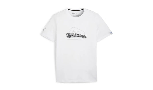 Camiseta gráfica MMS ESS blanca talla M para PUMA, válida para BMW. Original BMW.