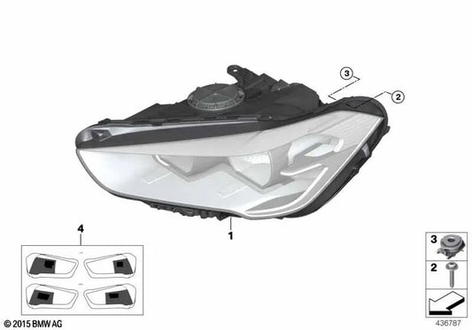 BEACO DI ALOGO DESTRE PER BMW X1 F48, F48N (OEM 63117346534). BMW originale