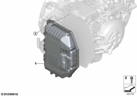 Vis hexagonale pour BMW F40, F44, F45N, F46N, F48, F49N, F39 et Mini F54, F55, F56, F57, F60 (OEM 24148699902). BMW d'origine