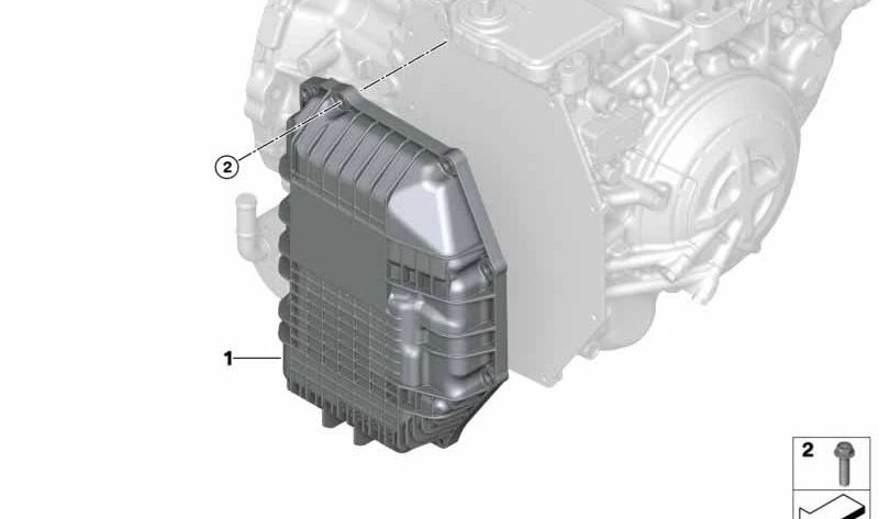 Oil Pan for BMW F40, F44, F45N, F46N, F48, F39, F54, F55, F56, F57, F60, F49N (OEM 24118699901). Genuine BMW