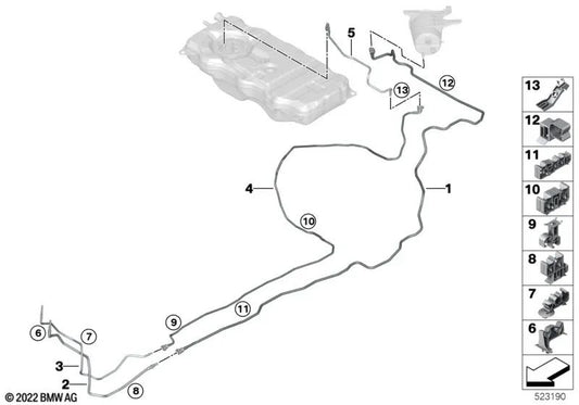 Clip für BMW 3 G20 -Serie, G21, 5 F90 -Serie, G30, G31, G38, 6 G32 -Serie, 7 G11 -Serie, G12, X5 G05 (OEM 16137385409). Original BMW