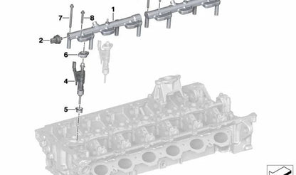 Soporte del inyector OEM 13538642294 para BMW {F20, F21, F22, F23, F30, F31, F34, F32, F33, F36, G20, G21, G30, G31, G32, G01, G02, G05, G06, G07, G11, G12, G14, G15, G16, F39, F48, F97, F98, G29, I12, I15, F40, F45, F46, F44, G42, G87, G26, G80, G81