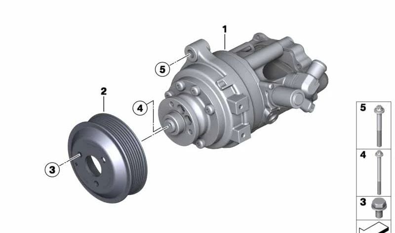 Bomba Hidráulica para BMW Serie 7 F01N, F02N (OEM 32416856402). Original BMW