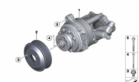Bomba Hidráulica para BMW Serie 7 F01N, F02N (OEM 32416856402). Original BMW