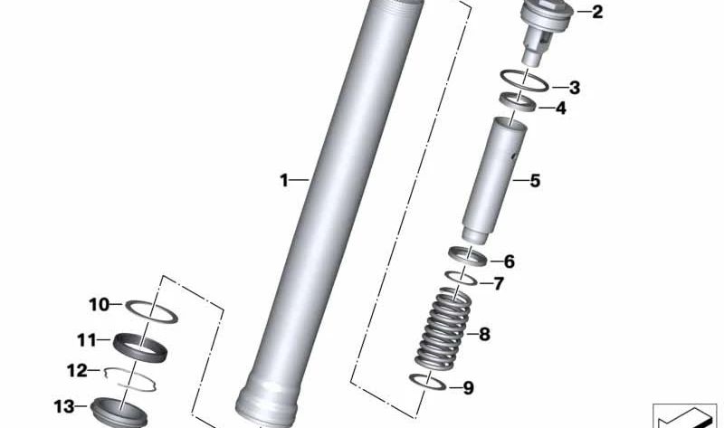 Muelle de presión OEM 31428540900 para BMW Motorrad HP4 (K42) 2012-2014. Original BMW Motorrad.