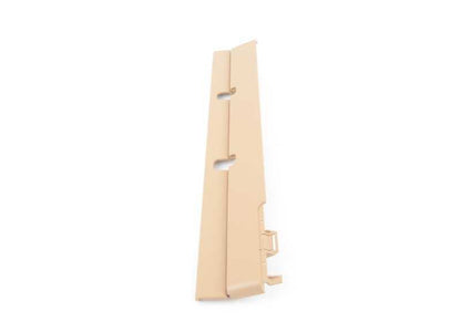 Cubierta izquierda color beige arena OEM 52208197109 para BMW Serie 7 E38 (725tds, 728i) con asiento trasero eléctrico. Modelos compatibles: E38 GE01, GE91, GE11, GE21, GE22, GE31, GE41, GE42, LGH21, LGH41. Original BMW.