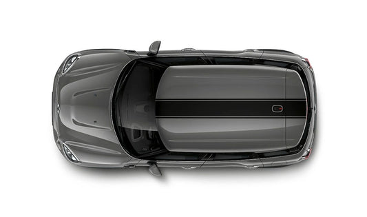 Kit de bandas deportivas de techo negro OEM 51142414407 para MINI Countryman F60, F60 LCI, techo estándar o de cristal. Original MINI.