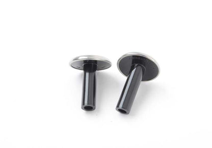 Kit embellecedor para seguro puerta OEM 82292358511 para MINI F54, F55, F56, F57, F60, F65, F66, R55, R56, R57, R58, R59, R60, R61, F67. Original MINI. Ideal para personalizar el interior de tu coche fácilmente.
