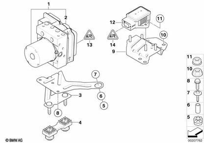 Kit de reparación de la unidad de control para BMW E83N (OEM 34513450899). Original BMW