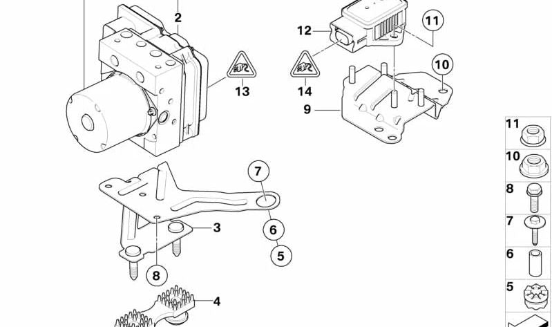 Hidroagregado DXC para BMW X3 E83N (OEM 34513450270). Original BMW