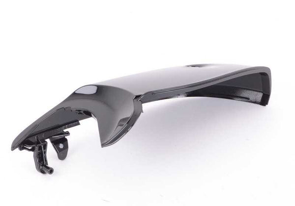 Carcasa inferior izquierda de espejo retrovisor OEM 51167308655 para BMW F07, F10, F11, F18, F06, F12, F13, F01, F02. Acabado Shadow-Line. Original BMW.