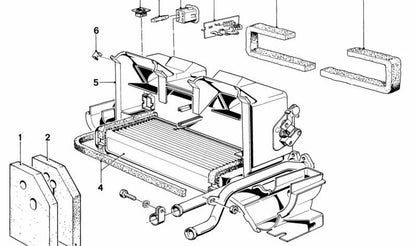 OEM Clip 6411135890 para BMW E21. Peça original da BMW.