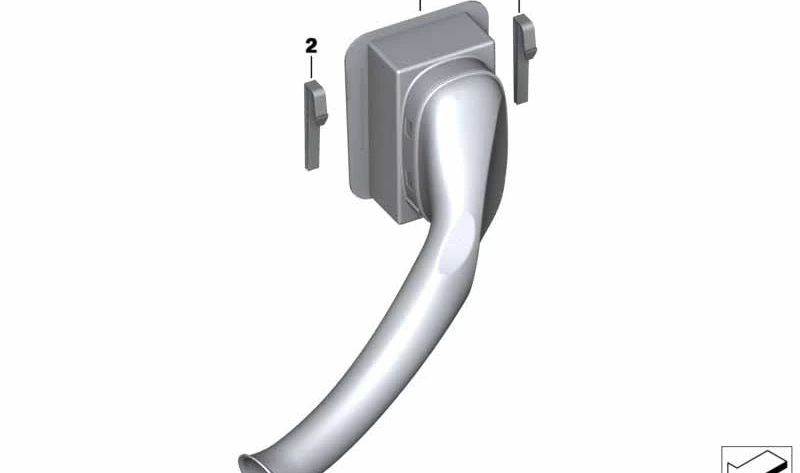Tubuladura de aspiración OEM 13717699060 para motos BMW F 800 R (K73). Original BMW Motorrad.