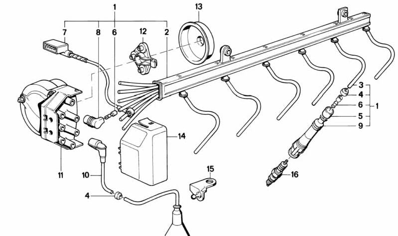 Bujía de encendido OEM 12129065062 para BMW E31. Compatible con motores que utilizan BOSCH FR8LC. Pieza original BMW.