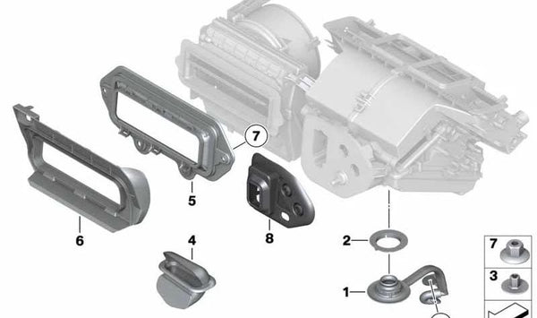 Marco embellecedor OEM 64319171514 para BMW E89 Z4. Original BMW.