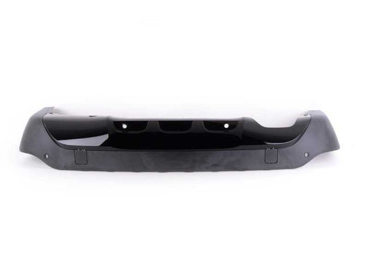 Difusor trasero inferior OEM 51127345044 para BMW X1 E84. Compatible con versiones Sportline y sensores de aparcamiento (PDC). Pieza original BMW.