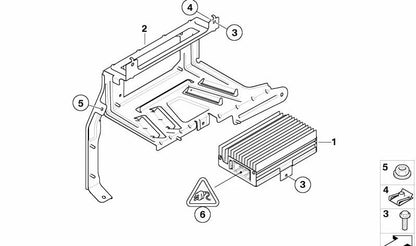 Amplificador Sistema HiFi para BMW X5 E70 (OEM 65122622681). Original BMW