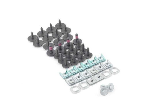 Juego de soportes para paragolpes delantero OEM 51112410004 para BMW E82, E88. Original BMW.