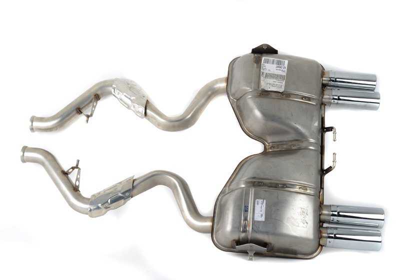 Silencioso trasero OEM 18307848119 para BMW Serie 3 E92, E92N, E93, E93N. Original BMW.
