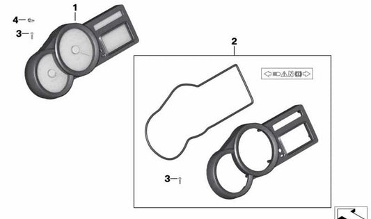 Cuadro de instrumentos OEM 62117718205 para motos BMW K1200R, K1200R Sport, K1300R. Original BMW Motorrad.