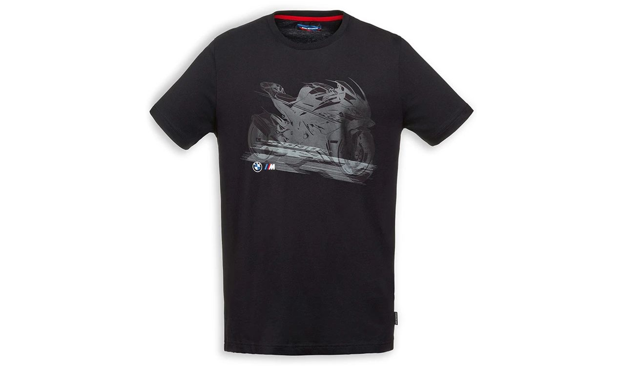 Camiseta RR negra talla XL OEM 76615A812F3 para BMW. Original BMW Motorrad.