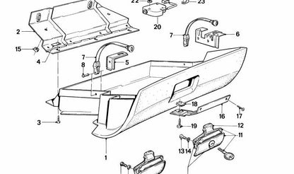 Tapa de cierre OEM 51161955759 para BMW E30, E24, E23. Original BMW.
