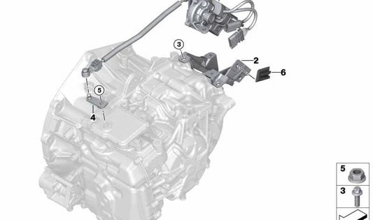 March Change Actuator per BMW I12, I15 (OEM 24508612559). BMW originale