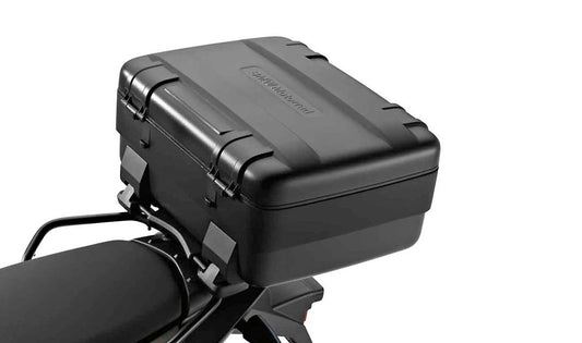 Top case Vario OEM 77438527850 para motos BMW F700GS, F650GS, F800GS. Original BMW Motorrad.