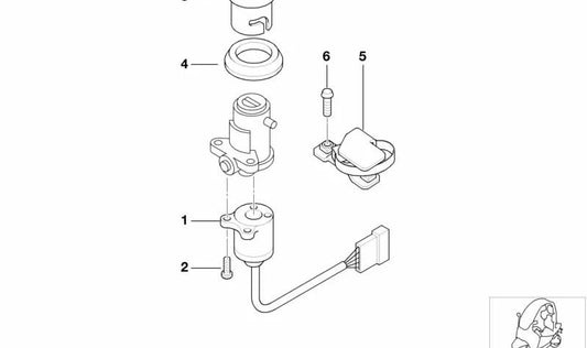 OEM DISPRUPTOR BOLON 51252329490 for BMW Motorrad C1 (10/1999 - 04/2003). Original BMW Motorrad.