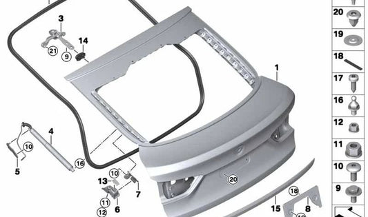 Adaptador Placa esquerda Drive do eixo para BMW X6 F16, F86 (OEM 51247365079). BMW original