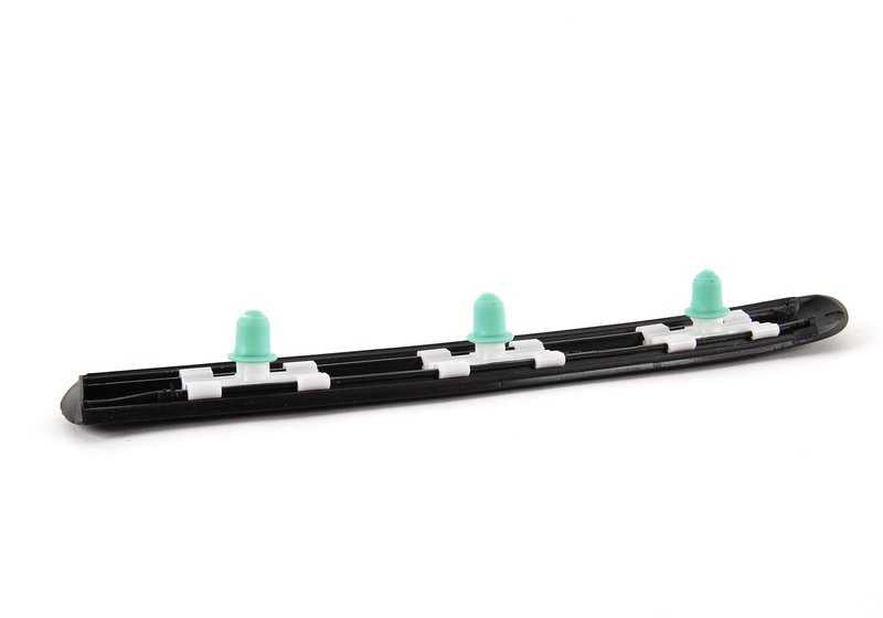 Listón de parachoques lateral izquierdo OEM 51138208447 para BMW Serie 3 E46 (316i AL11, AL12, AL21, AL22, AL51, AN72, AN82, AX31, AX32, AX41). Original BMW.