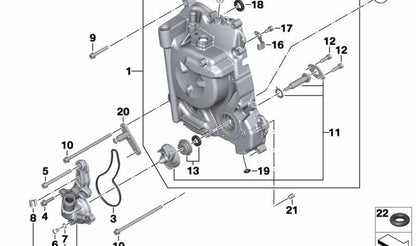 Tornillo con arandela OEM 07129905554 para BMW E36, E46, E90, E92, E93, E65, Z3, E85, E86. Pieza original BMW. Ideal para fijaciones en motor, culata o sistema Vanos.