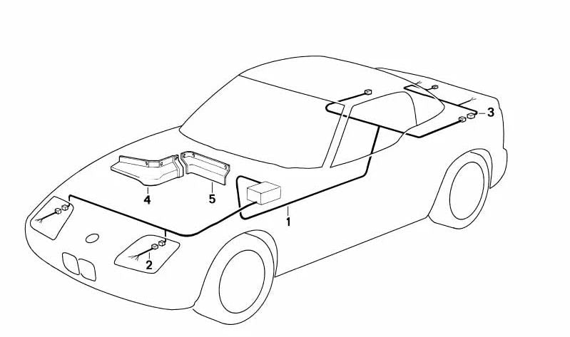 Cubierta plástica OEM 51712290423 para BMW Z1. Recambio original BMW. Ideal para proteger componentes y mantener el diseño original del vehículo.