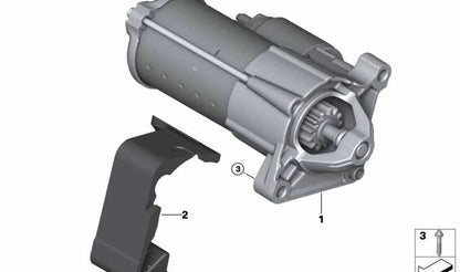 Arrancador OEM 12417649090 para BMW 2' F45, 2' F46, X1 F48 y MINI F56, F55, Clubman F54, Cabrio F57, Countryman F60. Original BMW y MINI.