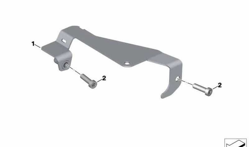 Suporte de Mallet a cabo OEM 61137680948 para motocicletas BMW HP2 Enduro, HP2 Megamoto. BMW Motorrad original.