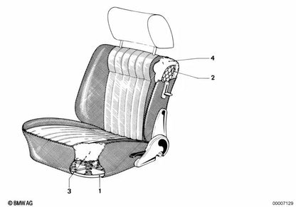 Federkern baixo assento BMW 3 E21 Series (OEM 52101887212). BMW original