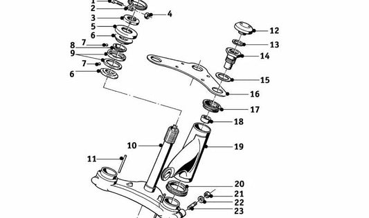 OEM washer 31421240179 for BMW R50, R60, R65, R75, R80, R90, R100, K75, K100, K1100. Original BMW piece. Compatible with multiple models of classic BMW motorcycles.