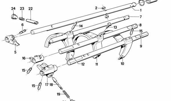 Anillo de seguridad OEM 23311490185 para BMW E21, E30, E12. Original BMW.