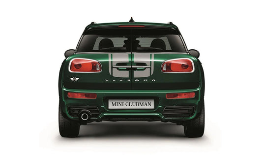 Kit de franjas deportivas de carrocería y portón trasero plata OEM 51142445312 para MINI Clubman F54, F54 LCI. Original MINI.