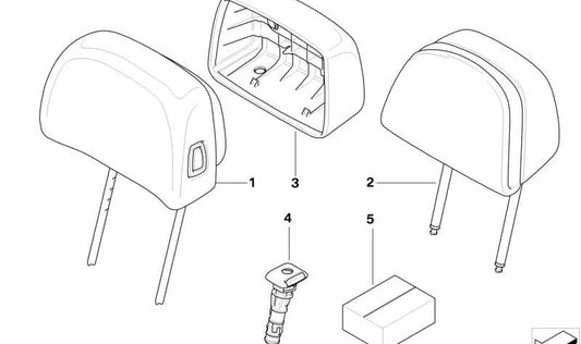 Guide gauche du siège OEM 52103453564 pour BMW X3 (E83). BMW d'origine.