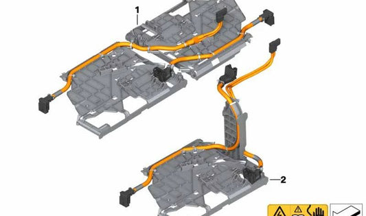 Conector de módulo OEM 61278525500 abajo para BMW Motorrad C evolution (K17) 2013-2020. Original BMW Motorrad.
