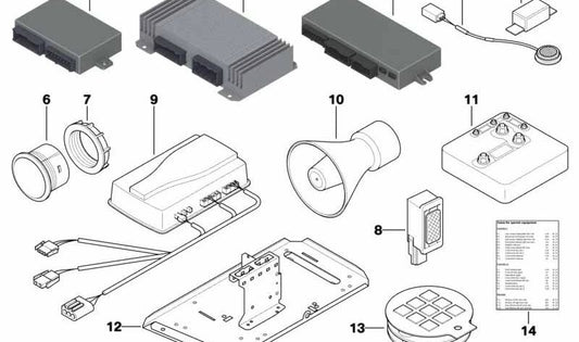 Module de contrôle de sécurité OEM 61358067512 pour BMW F30, F31, F07, F10, F11, F25, F26, F15. BMW d'origine.