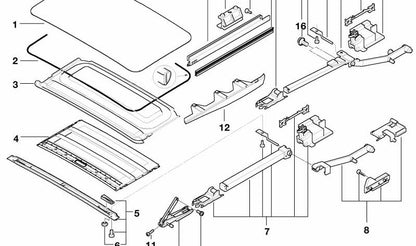 Guía de distribución derecha OEM 54128202278 para BMW E39. Original BMW.