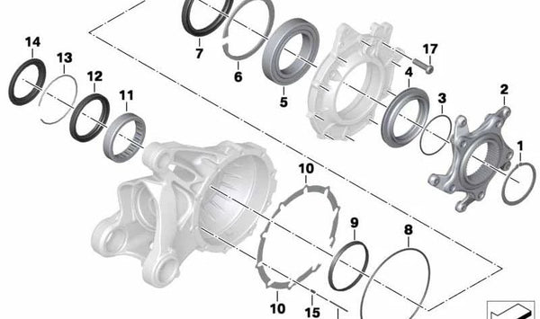Arandela de ajuste 0,7mm OEM 33117690608 para BMW Motorrad K1200S, K1300S, K1200R, K1300R, K1200GT, K1300GT, R nineT. Original BMW Motorrad.