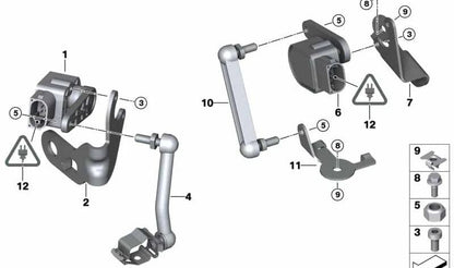 Barra de regulación OEM 37146763733 para BMW E81, E87, E82, E88, E90, E91, E92, E93, X1 E84… y más. Original BMW.