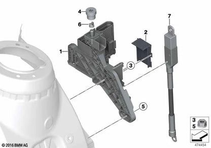Anel de tensão B+ para BMW Série 1 F20N, Série 3 F30, F31, F34, F35, F80, Série 4 F32, F33, F36, F82, F83 (OEM 61139257506). BMW originais.