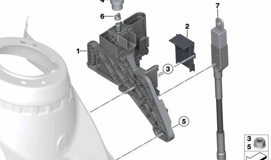 Punto de conexión para arranque externo OEM 61149356158 para BMW F20, F21, F22, F23, F30, F31, F32, F33, F34, F36. Original BMW.