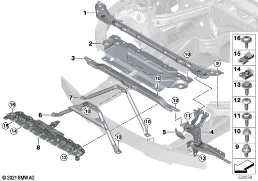 A-Stütze for BMW Series 4 G26 (OEM 51649464966). Genuine BMW