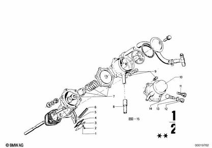 OEM reduction adapter 16120480125 for BMW E30, E12, E28, E24, E23. Original BMW.